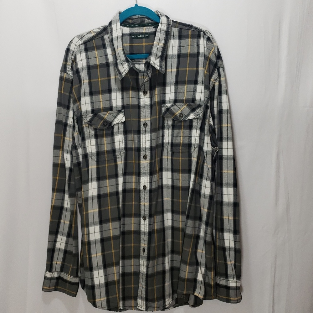 GH Bass & Co XXXL Long Sleeve Plaid